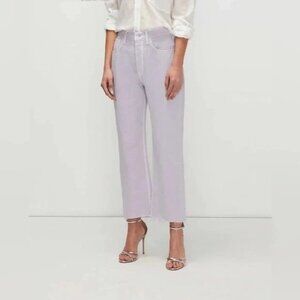 NWT 7 for All Mankind Easy Straight Ankle Lavender sz 27 $218